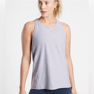 Athleta Ultimate Train Tank 
Muted Lilac/White, Size Small